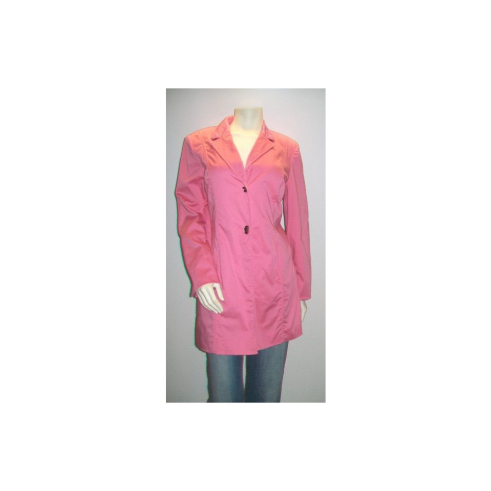 Anne Klein Pink Trench Coat Size Large, NWOT